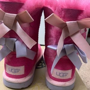 Uggs Bailey Bow Boots pink toddler